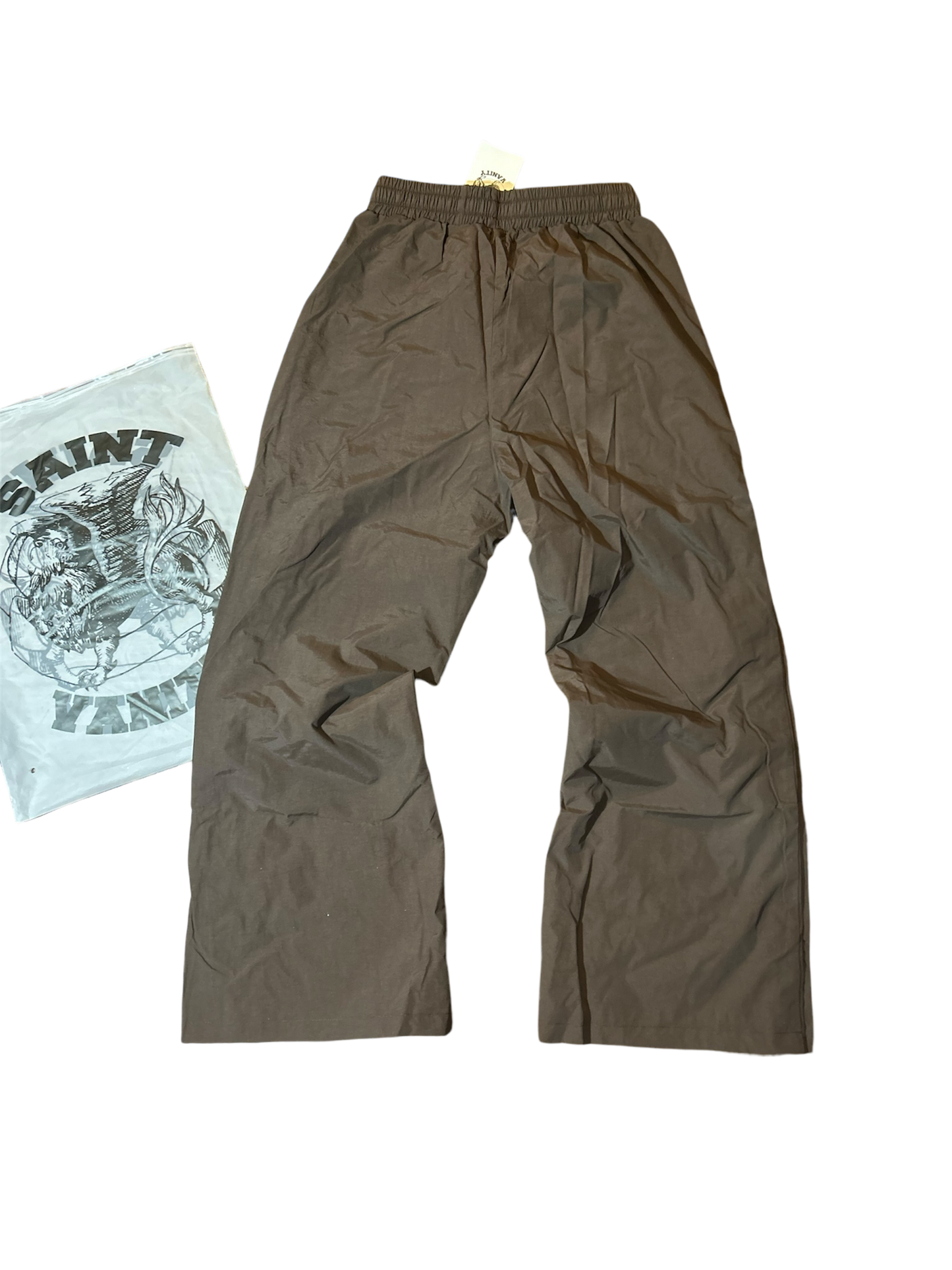 Saint Vanity Nylon Track Pants Brown