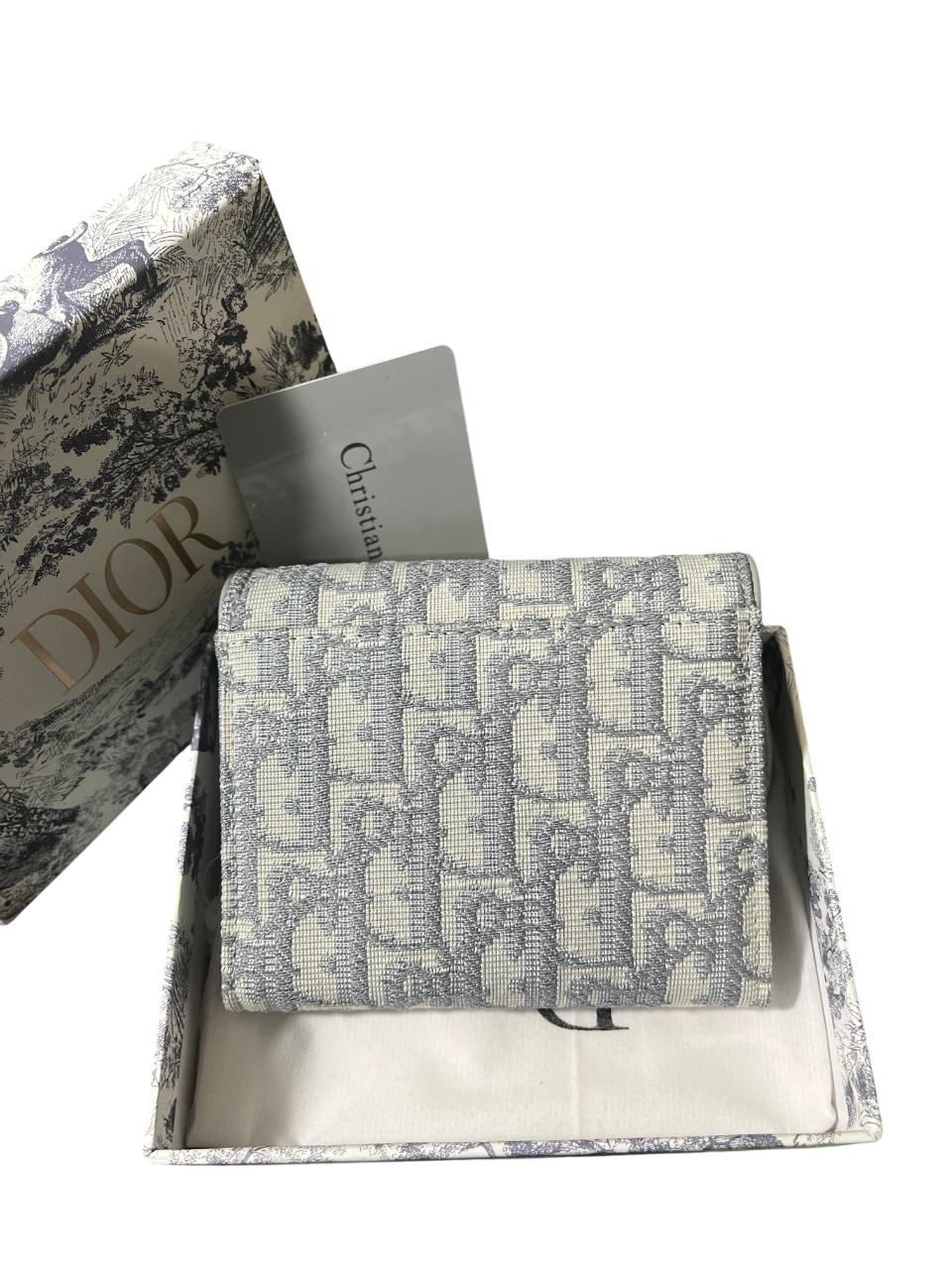Dior Saddle Lotus Wallet
Oblique Jacquard Grey