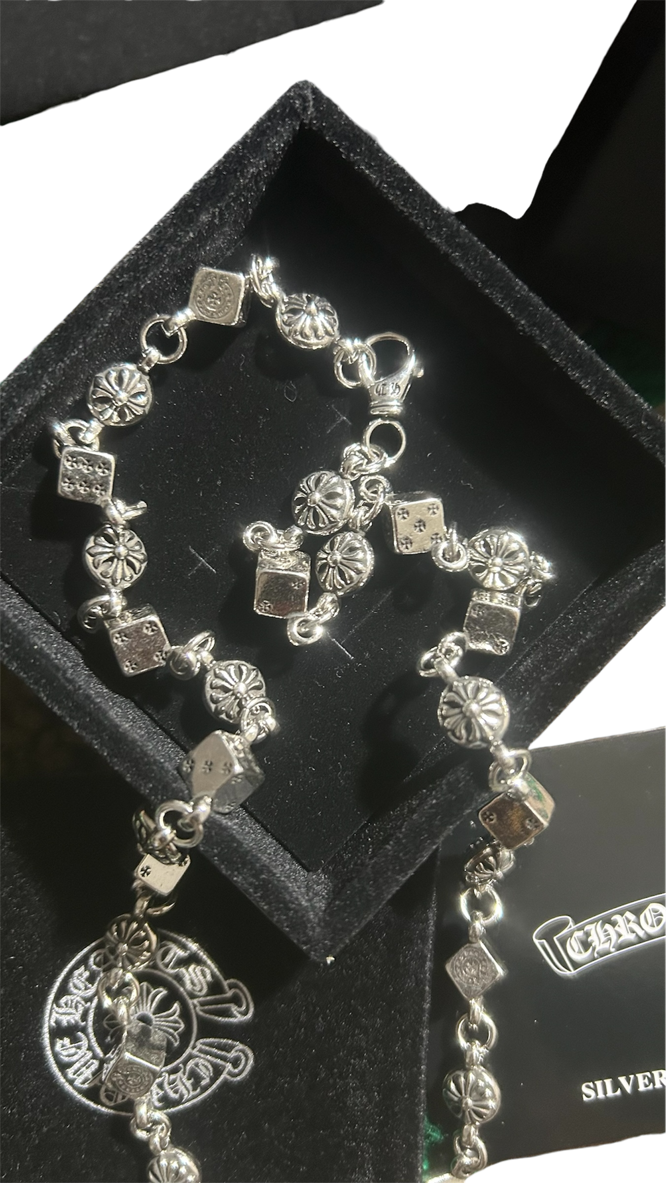 Chrome Hearts Dice & Plus Ball Necklace