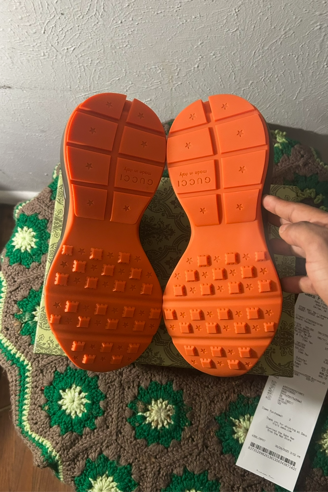 Gucci GG Rhyton 'Brick Red' Sneakers