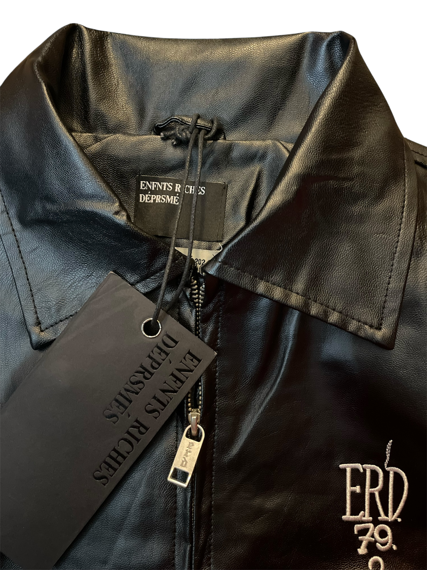 Enfants Riches Déprimés Leather Jacket Black