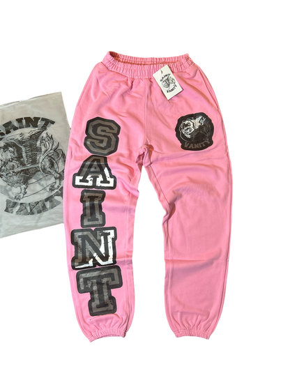 Saint Vanity Logo Sweatpants Pink