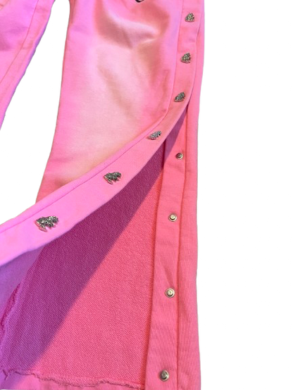 Hellstar Mirror Faced Pink Sweatpants