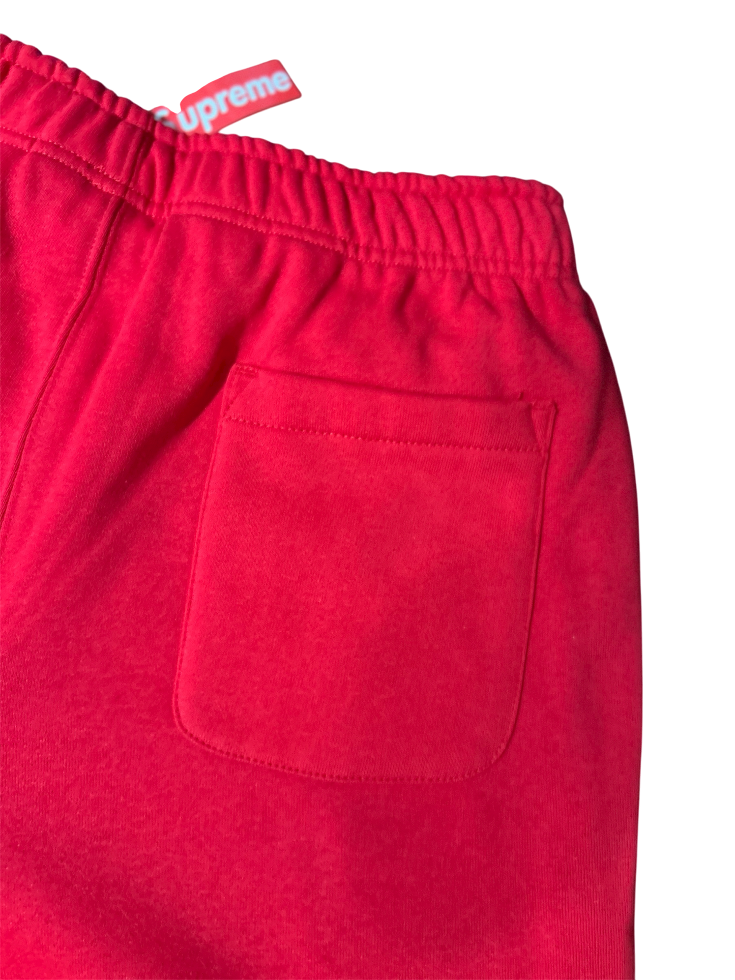 Supreme Satin Appliqué Sweatpants Red