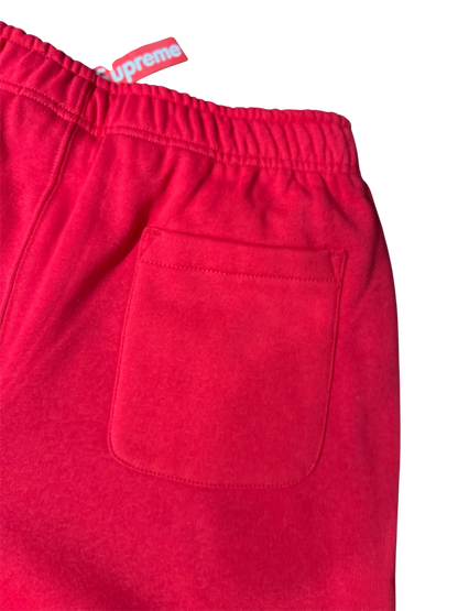Supreme Satin Appliqué Sweatpants Red