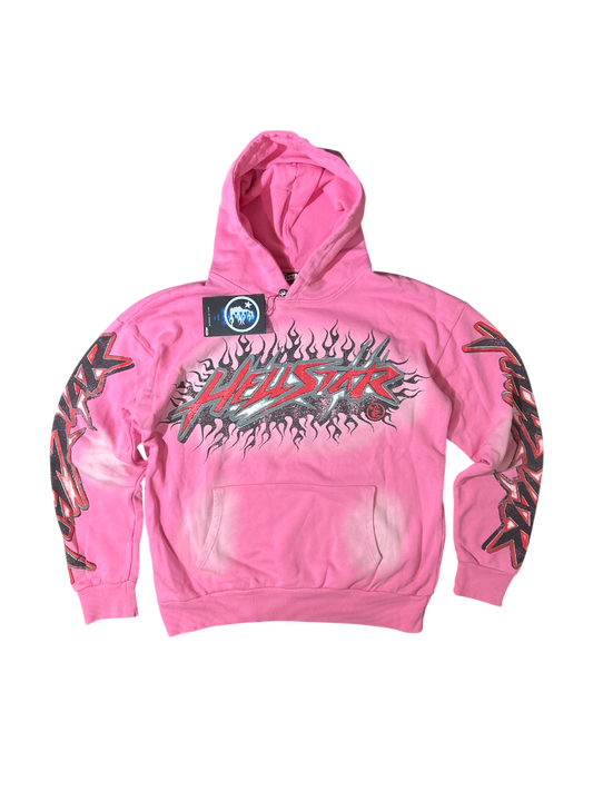 Hellstar Brainwashed Without
Brain Hoodie 'Pink'