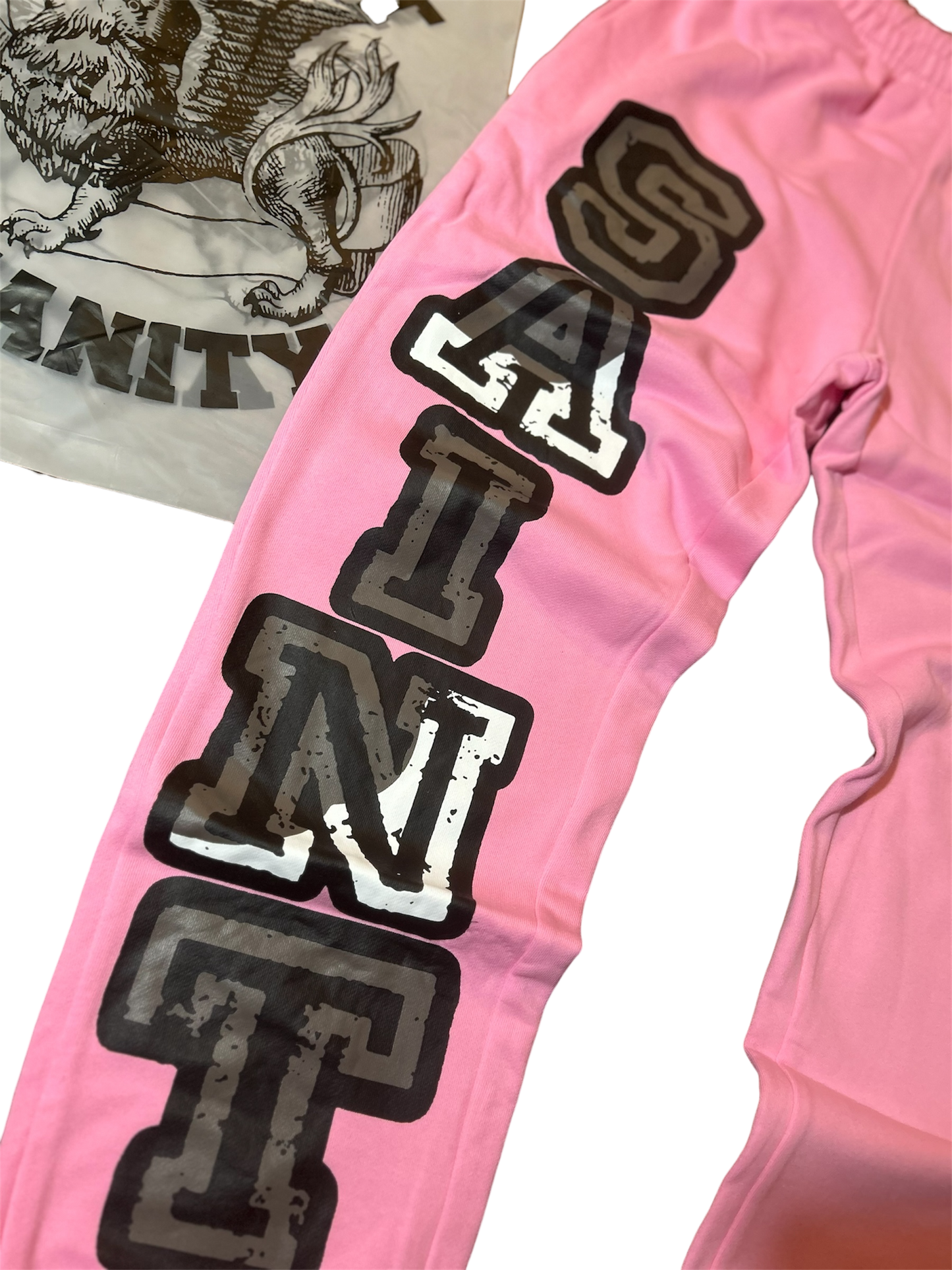 Saint Vanity Logo Sweatpants Pink