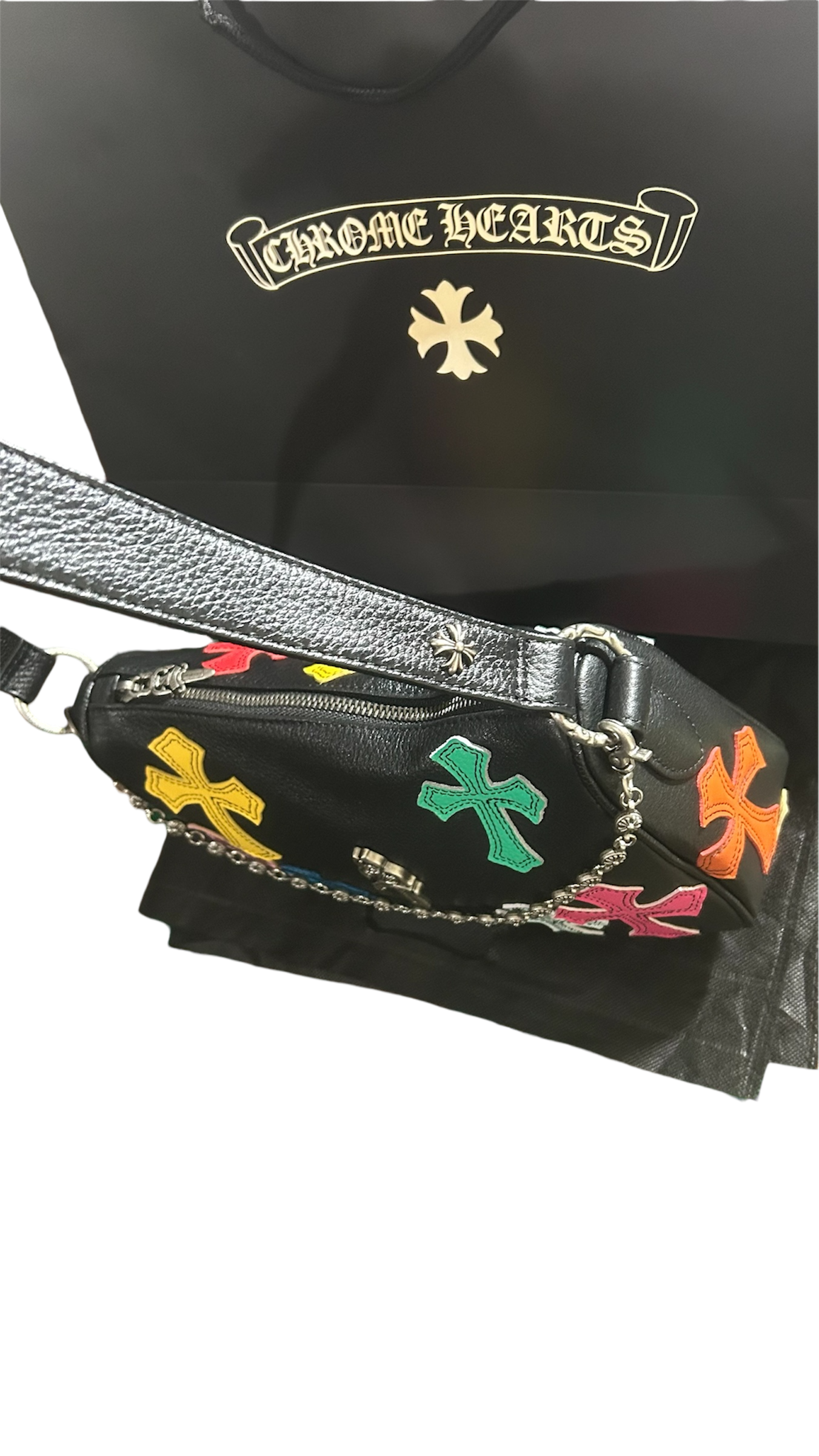 Chrome Hearts Multicolor Cross
Dagger Shoulder & Tote Bag