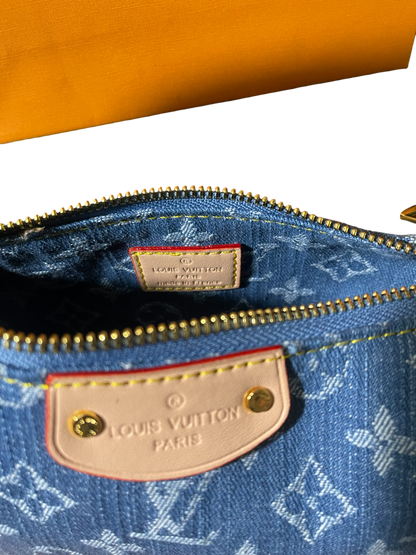 Louis Vuitton Hills Pochette Monogram Denim Blue Bag