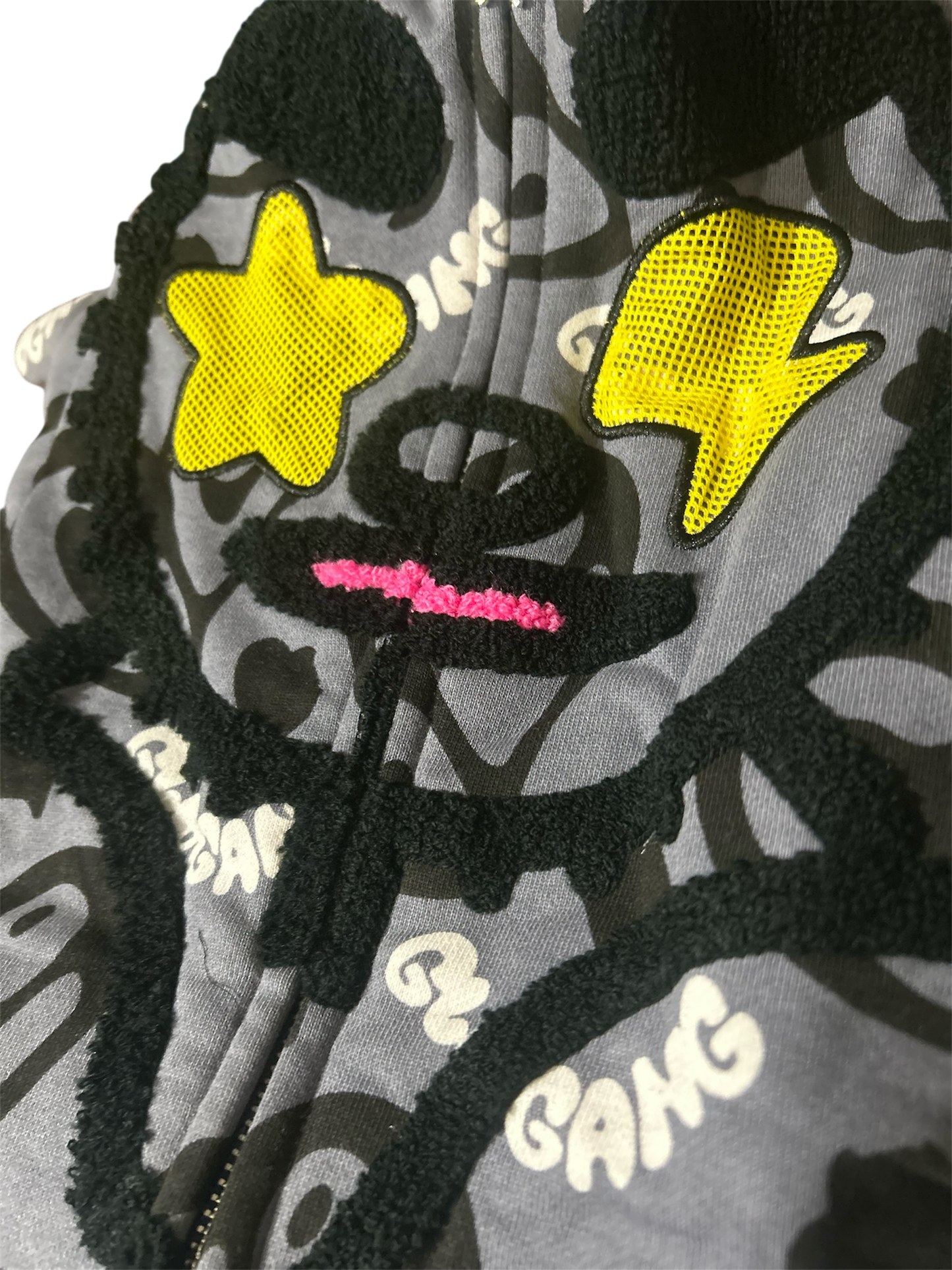 I Heart Glo Full Zip Hoodie Black