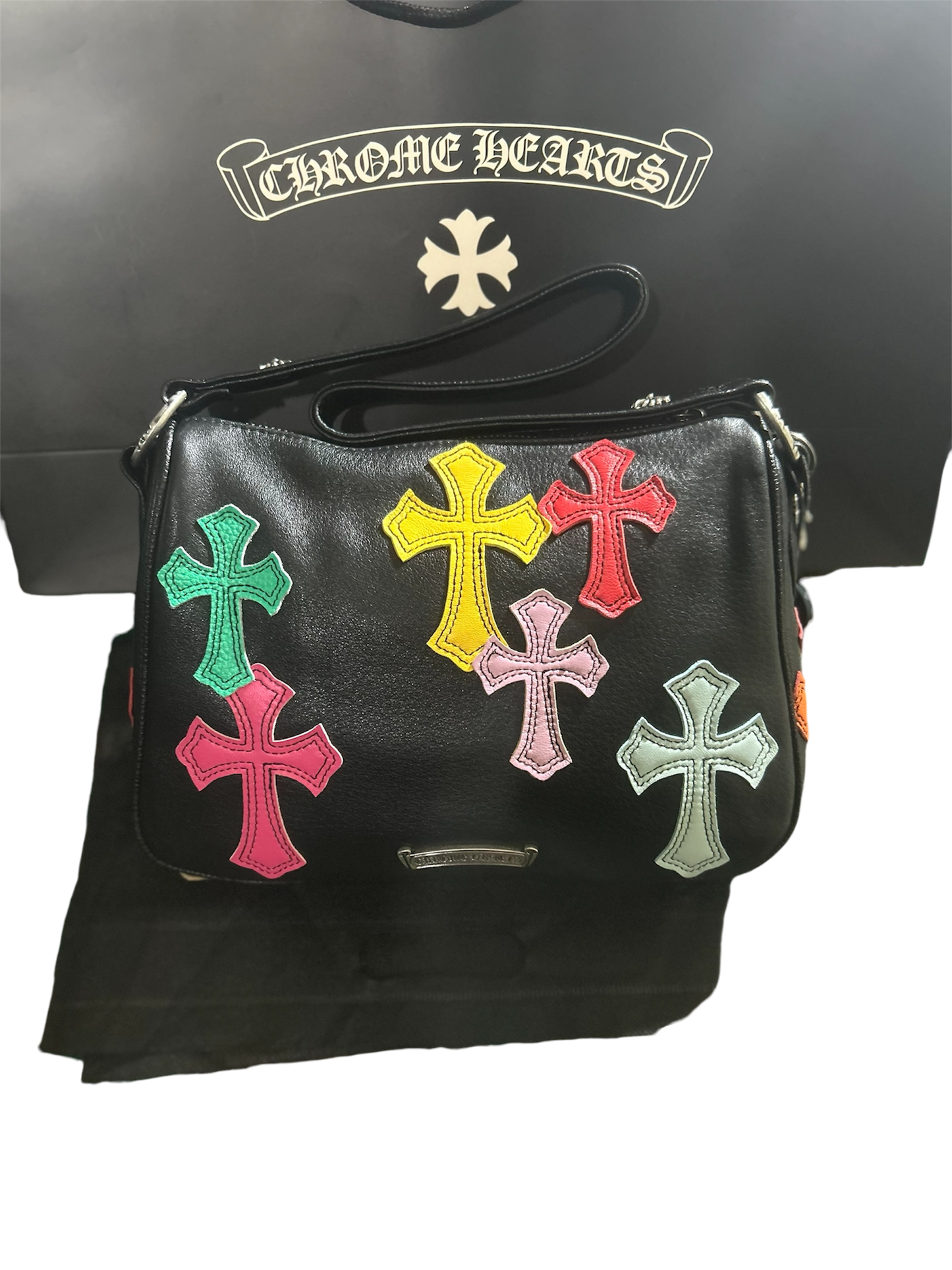 Chrome Hearts Multicolor Cross
Dagger Shoulder & Tote Bag