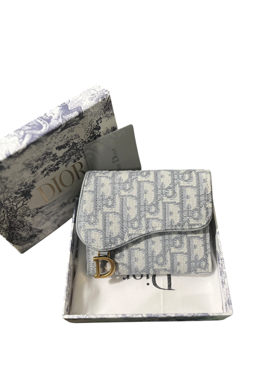 Dior Saddle Lotus Wallet
Oblique Jacquard Grey