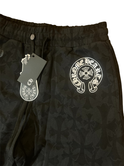 Chrome Hearts Cemetery Print Sweatpants Black