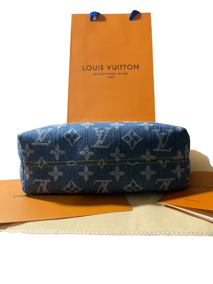 Louis Vuitton Hills Pochette Monogram Denim Blue Bag