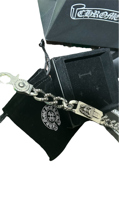 Chrome Hearts Dagger ID Link Clip Bracelet