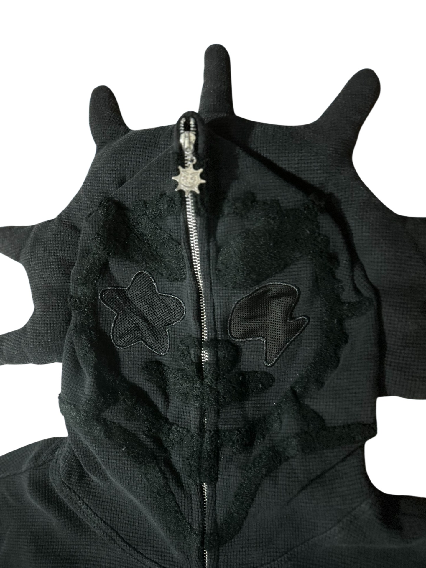 Glo Gang Glory Thorn Full Zip Hoodie Black