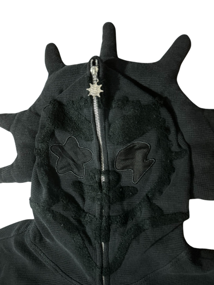 Glo Gang Glory Thorn Full Zip Hoodie Black