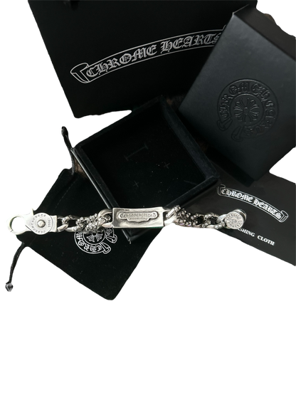 Chrome Hearts Floral Cross Link Bracelet