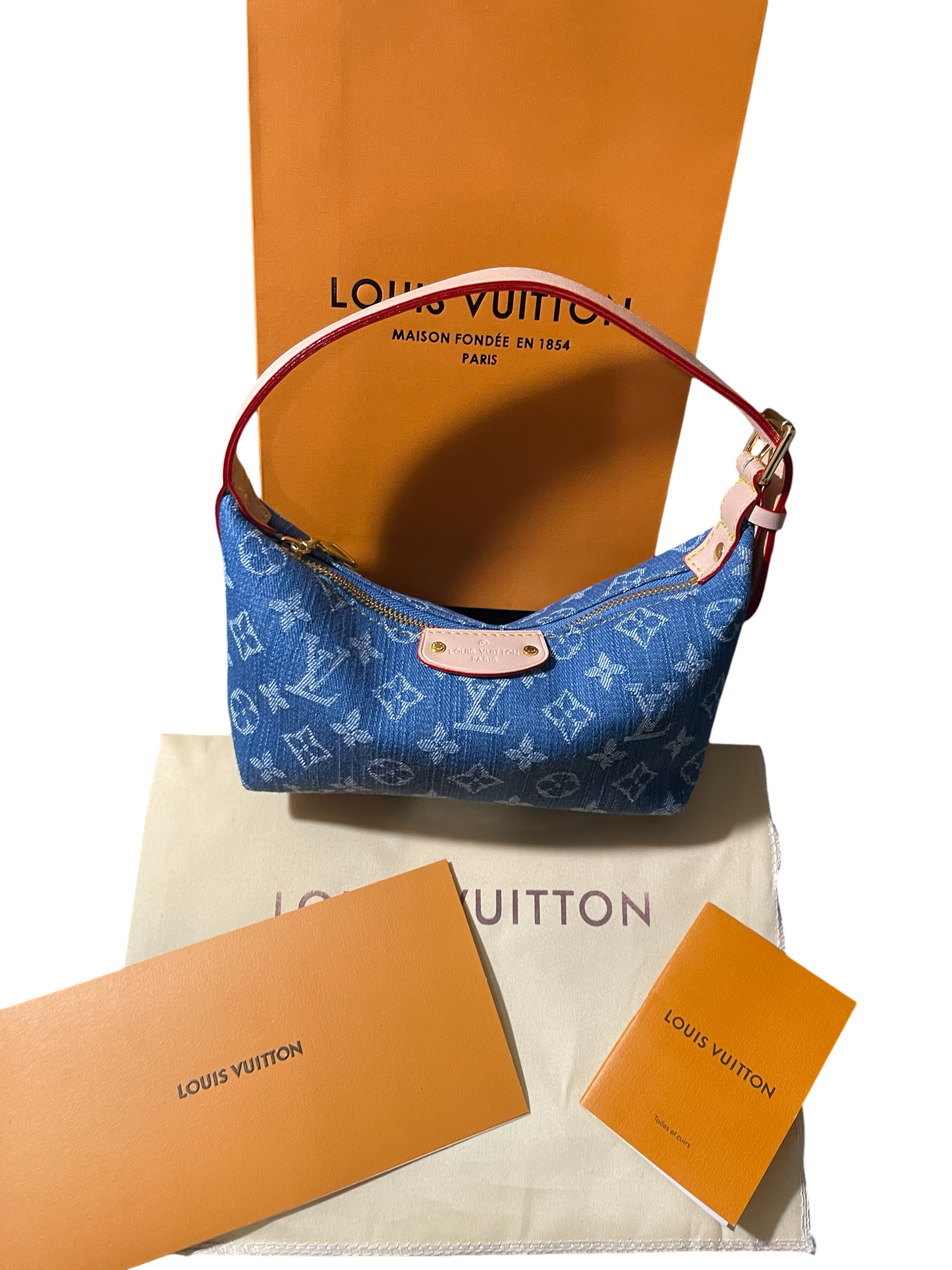 Louis Vuitton Hills Pochette Monogram Denim Blue Bag