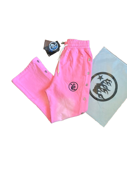 Hellstar Mirror Faced Pink Sweatpants