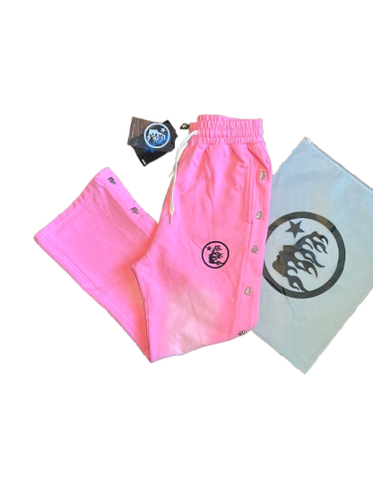 Hellstar Mirror Faced Pink Sweatpants