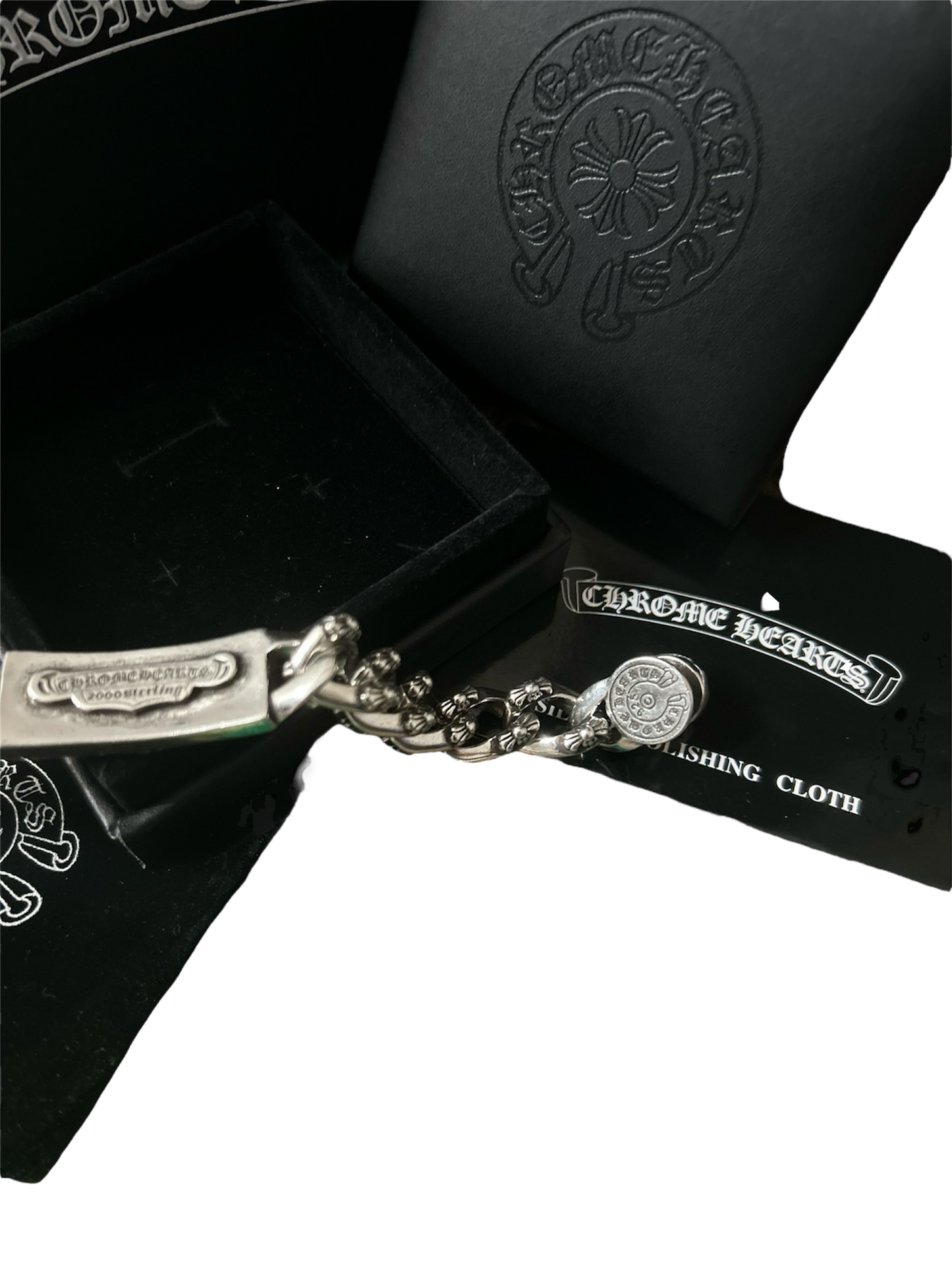 Chrome Hearts Floral Cross Link Bracelet