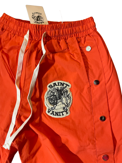 Saint Vanity Nylon Track Pants Orange