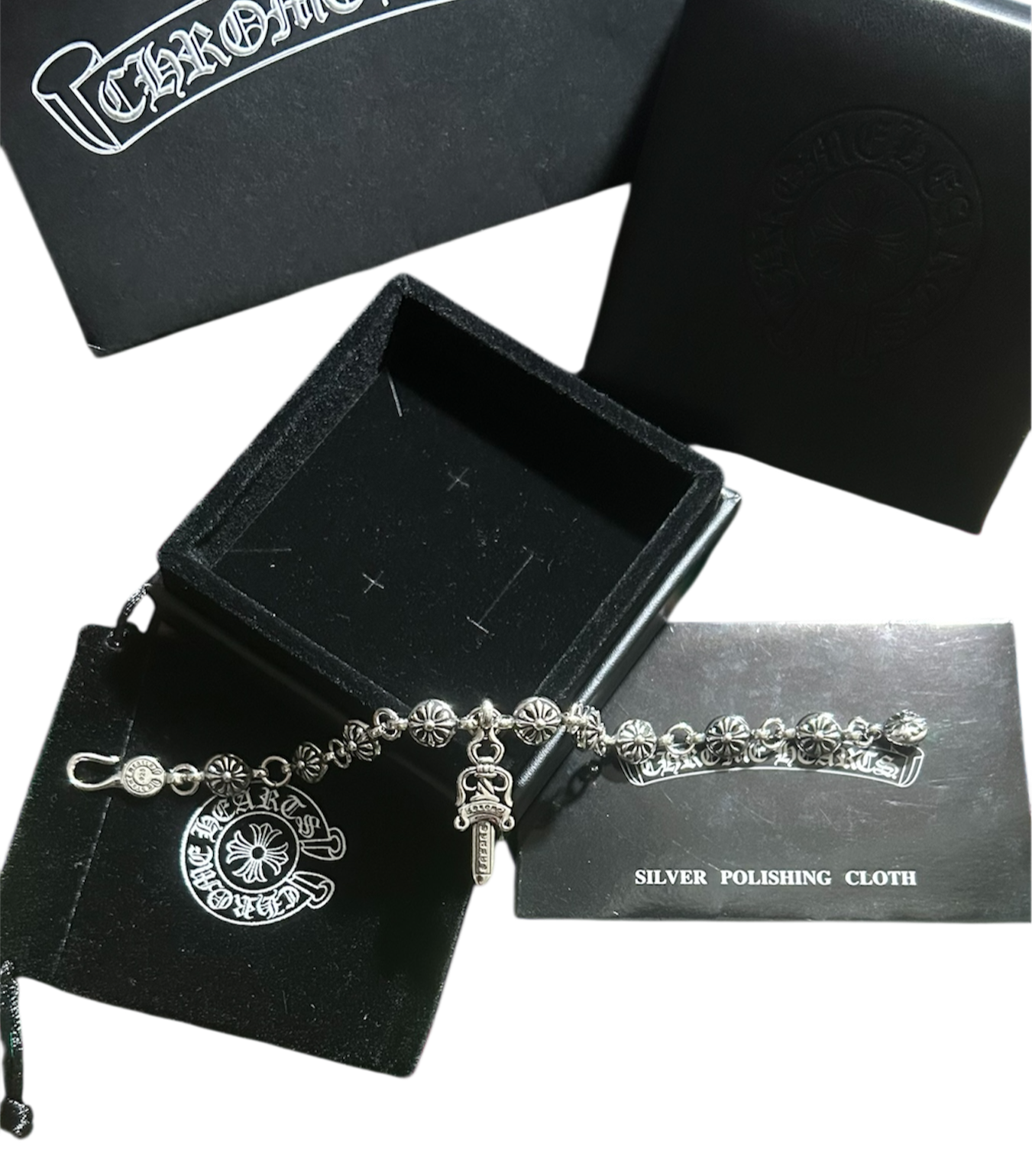 Chrome Hearts Tiny Plusball Dagger Bracelet