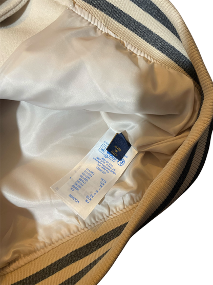 Louis Vuitton FW22 Cream Patched Bunny Varsity Jacket