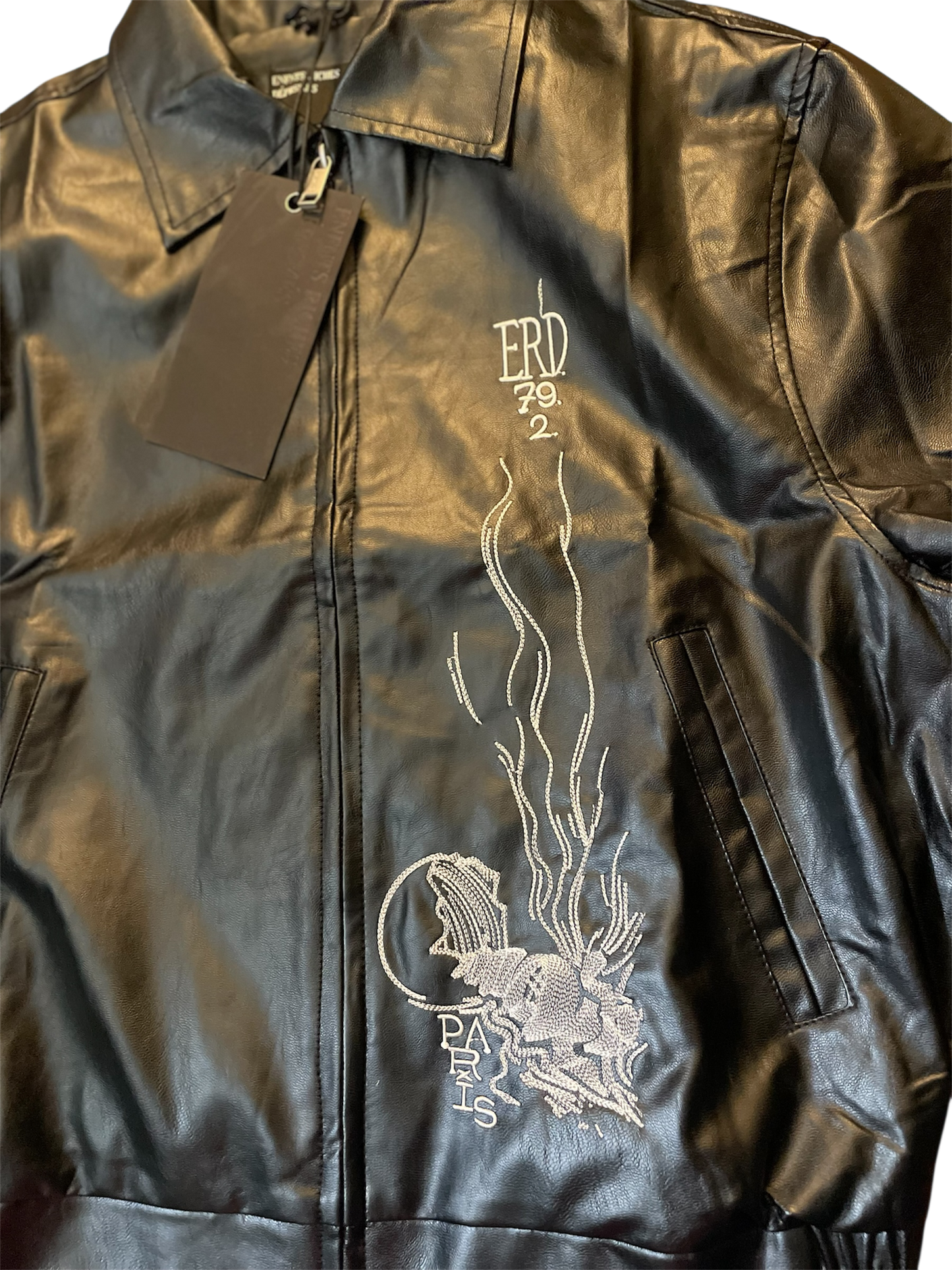 Enfants Riches Déprimés Leather Jacket Black