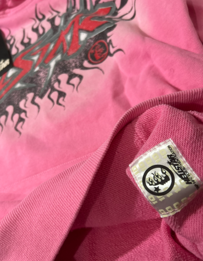 Hellstar Brainwashed Without
Brain Hoodie 'Pink'