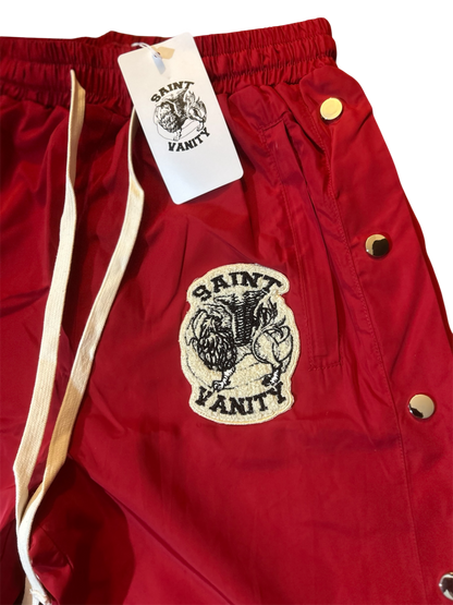 Saint Vanity Nylon Track Pants Red
