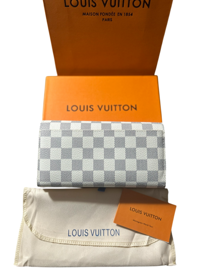 Louis Vuitton Monogram Sarah Wallet Damier Azur