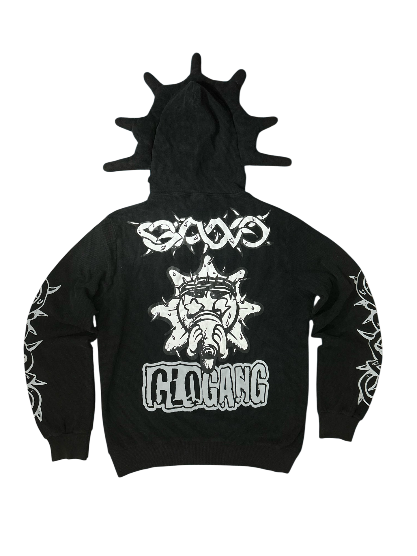 Glo Gang Glory Thorn Full Zip Hoodie Black