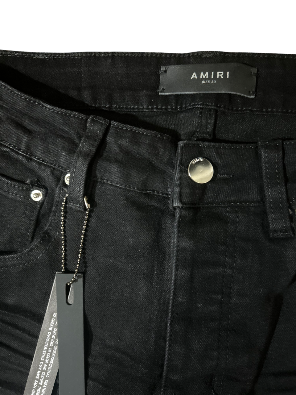 Amiri Red Staggered Logo Jeans