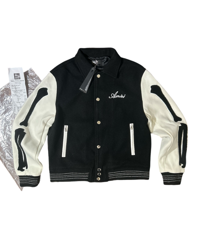 Amiri Bones Varsity Button Up Jacket