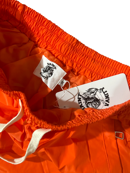 Saint Vainty Orange Nylon Shorts