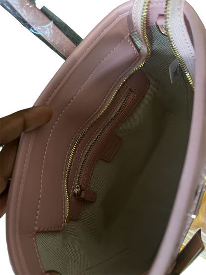 MCM Aren Mini Pink Visetos Shopper Tote Bag