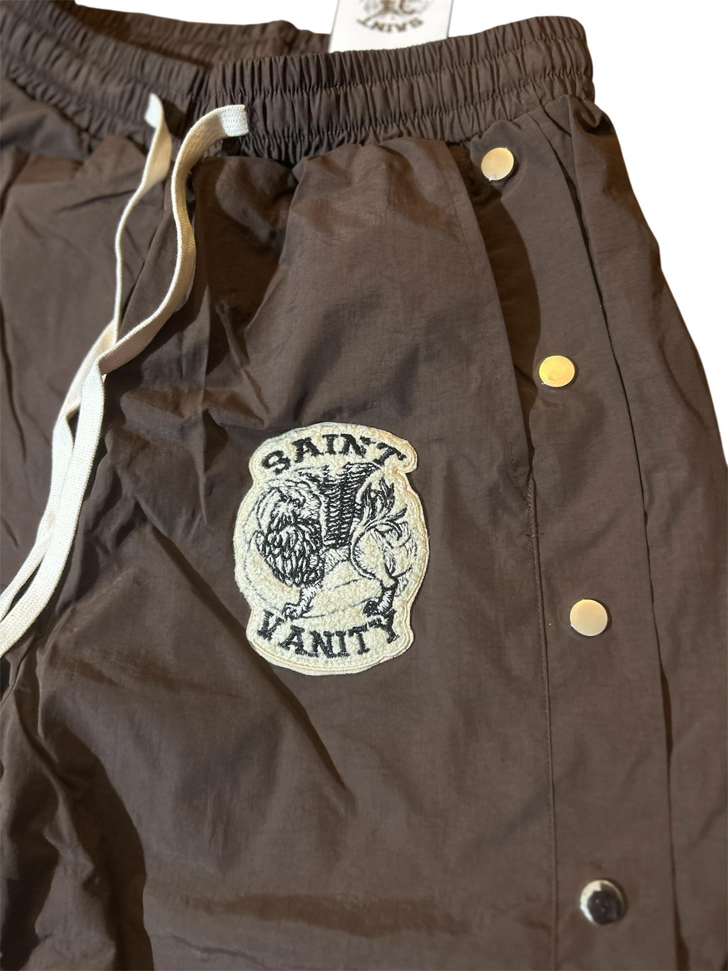 Saint Vanity Nylon Track Pants Brown