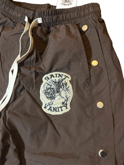 Saint Vanity Nylon Track Pants Brown