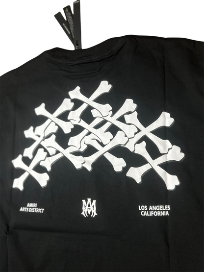 Amiri Bones Stacked Tee Black