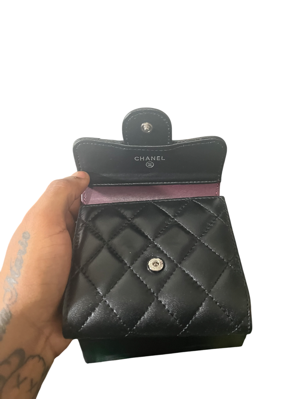 Chanel Lambskin Quilted
Compact Flap Wallet