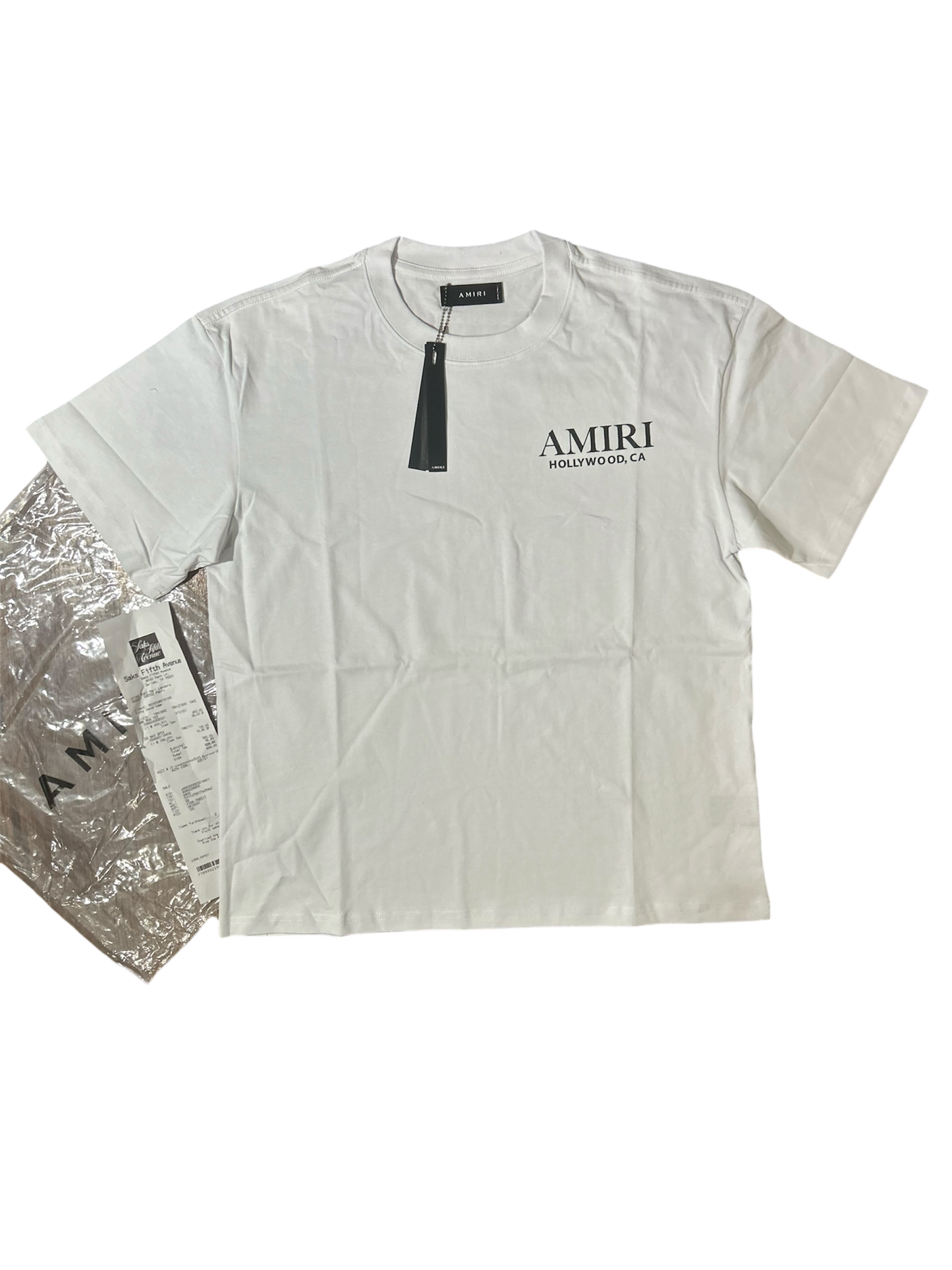 Amiri Bones Stacked Tee White