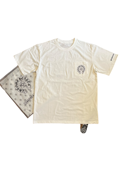 Chrome Hearts Pocket Horseshoe
Logo T-shirt 'White'