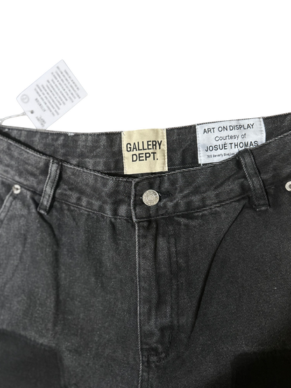 Galley Dept. Painted Carpenter
Flare Black Denim