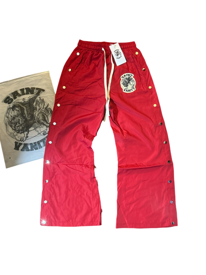Saint Vanity Nylon Track Pants Red