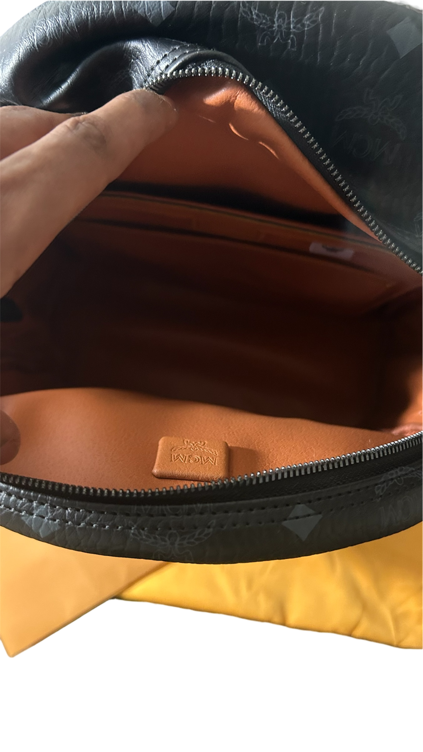 MCM Stark Side Studs Backpack In Visetos Black
