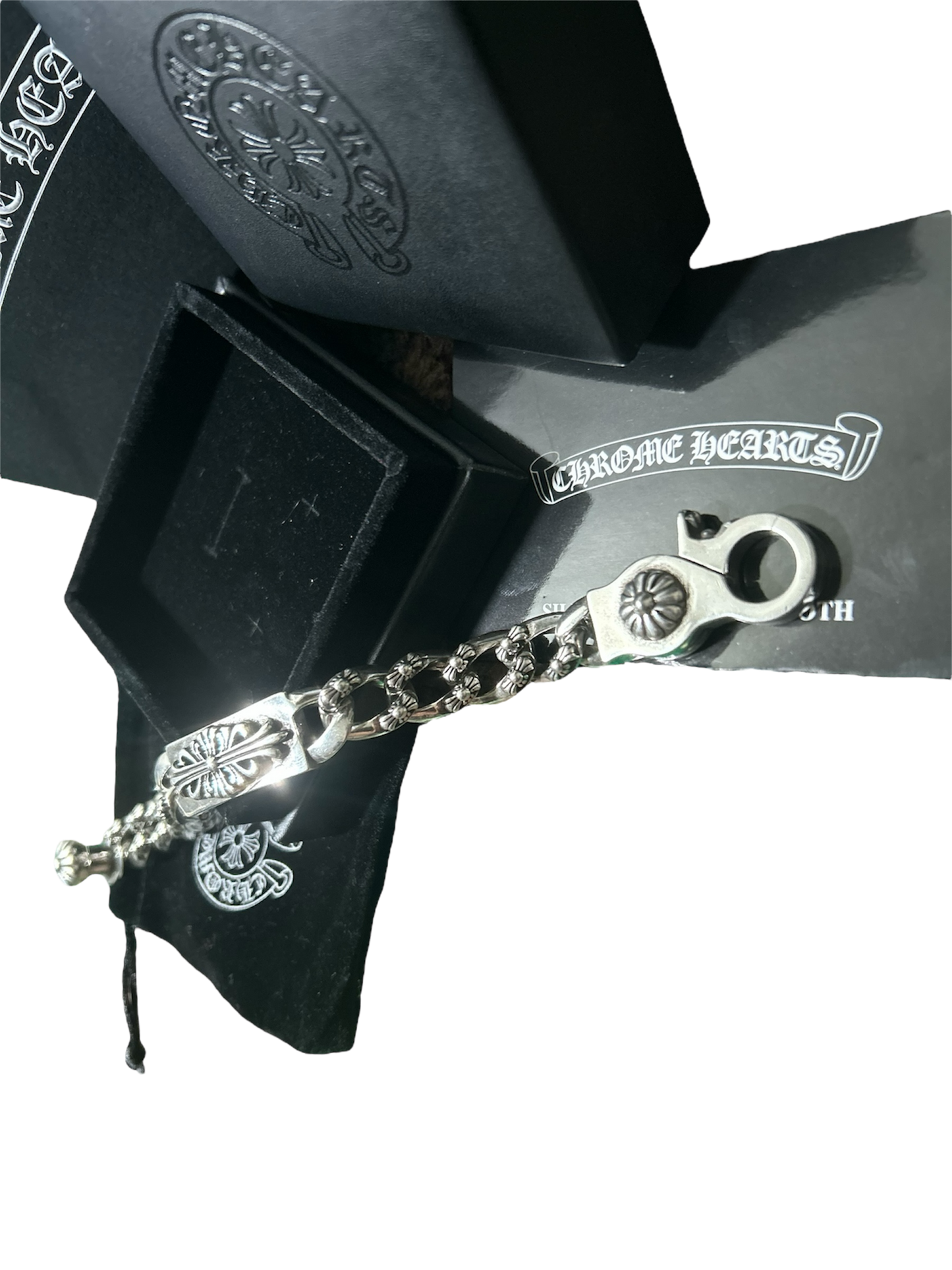 Chrome Hearts Floral Cross Link Bracelet