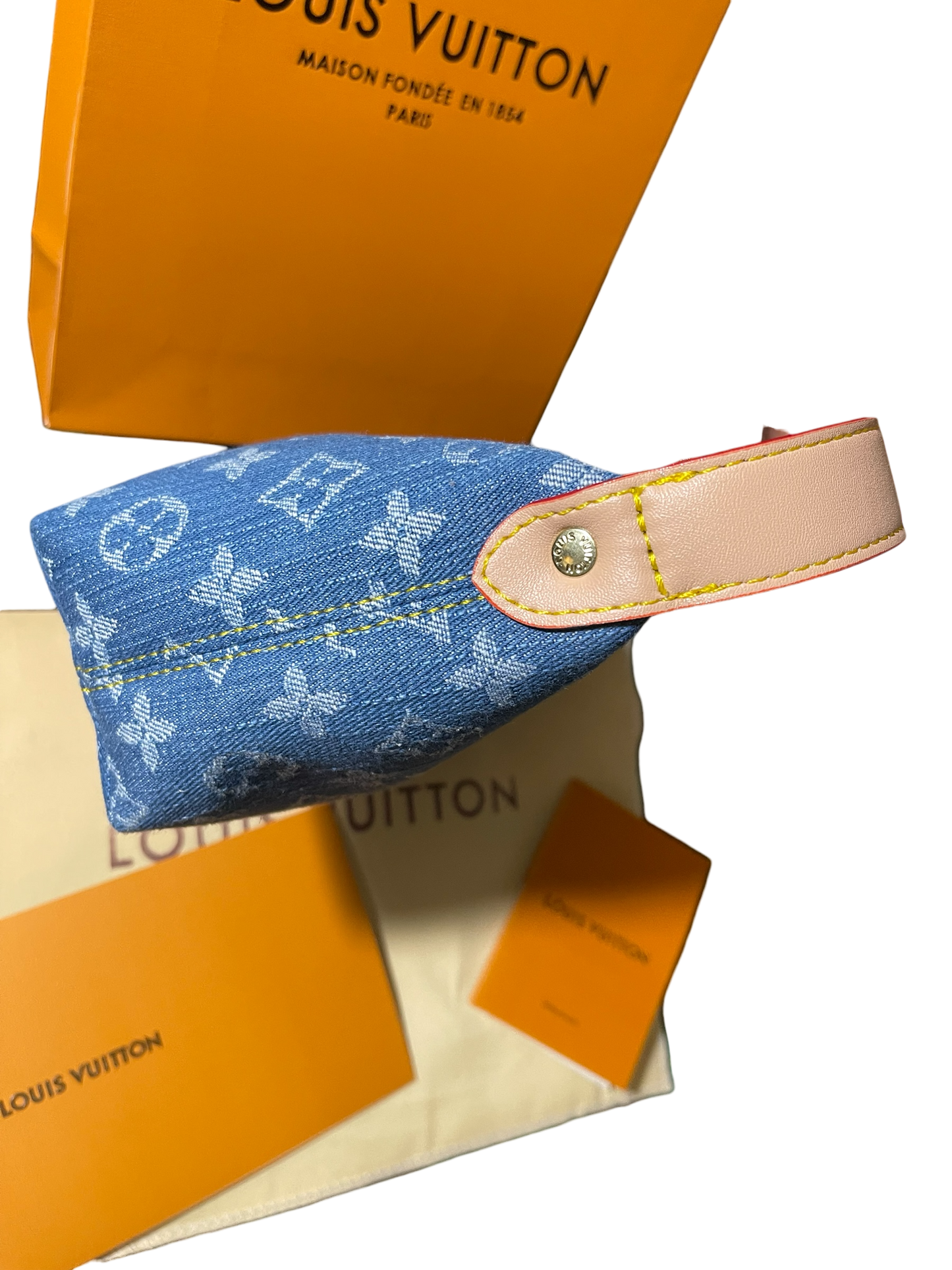 Louis Vuitton Hills Pochette Monogram Denim Blue Bag