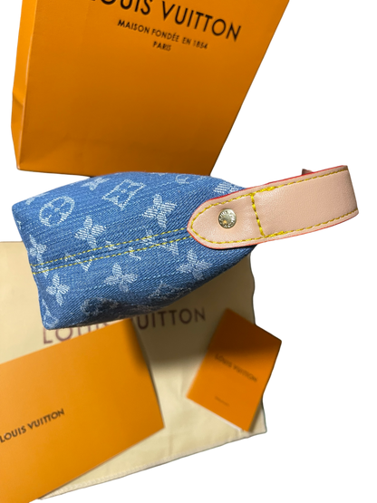 Louis Vuitton Hills Pochette Monogram Denim Blue Bag